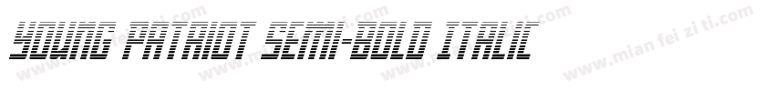 Young Patriot Semi-Bold Italic字体转换